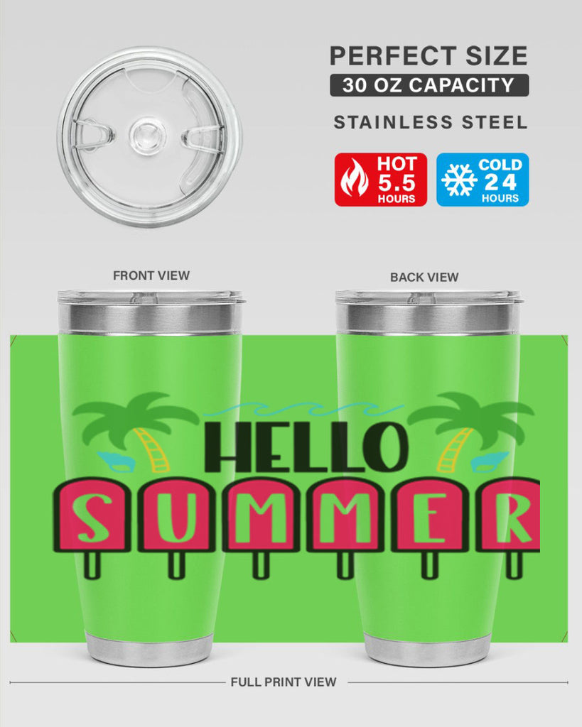 Hello Summer Style 39#- summer- Tumbler