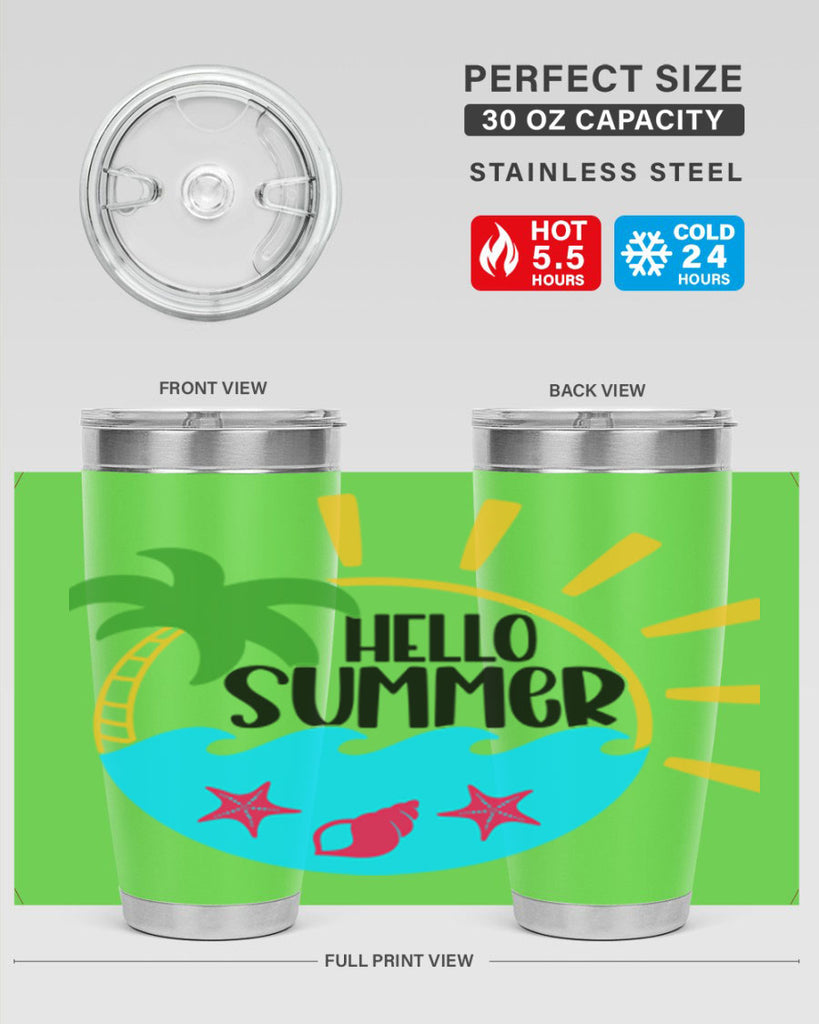 Hello Summer Style 40#- summer- Tumbler
