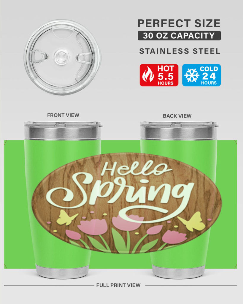 Hello spring Mockup202#- spring- Tumbler