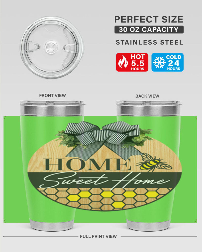 Home Sweet home bee and hive Mockup241#- spring- Tumbler