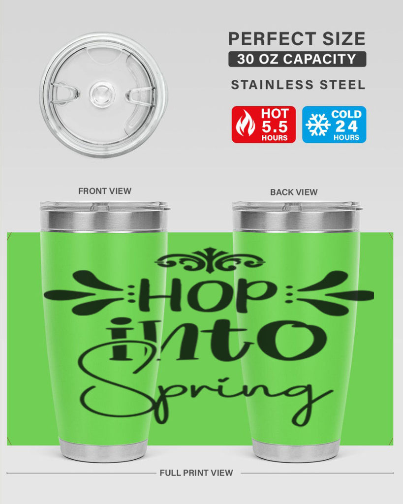 Hop into Spring 247#- spring- Tumbler
