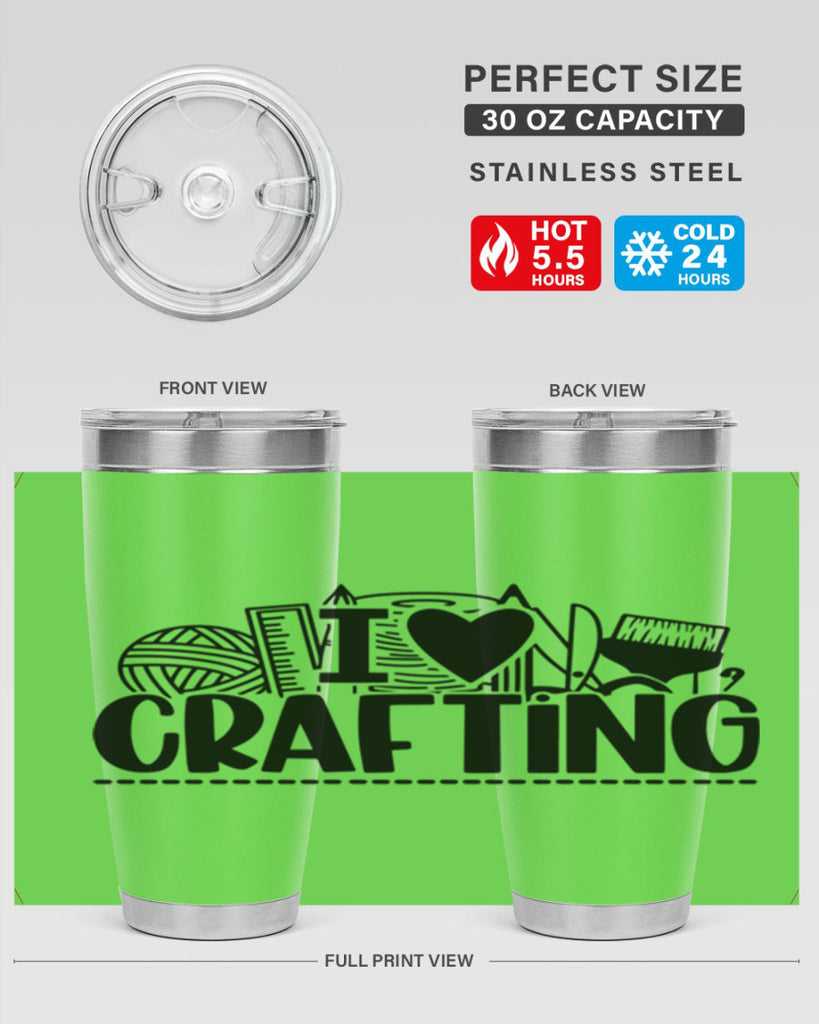 I Love Crafting 20#- crafting- Tumbler