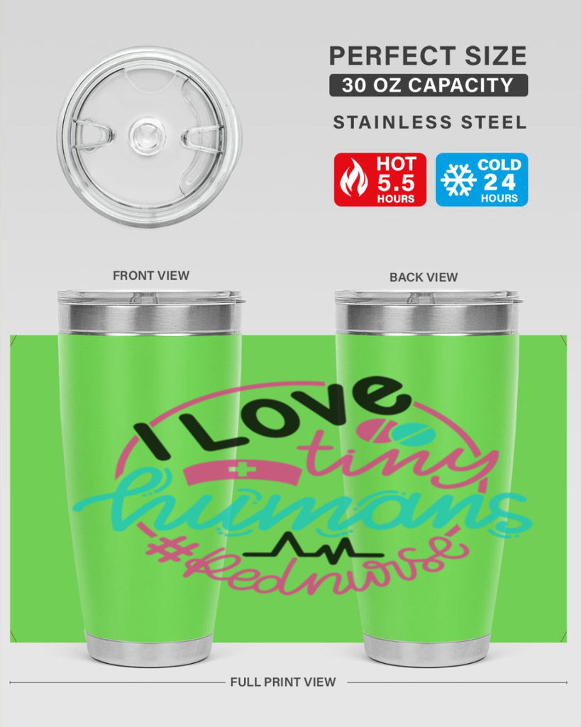 I Love Tiny Humans Red Nurse Style Style 167#- nurse- tumbler