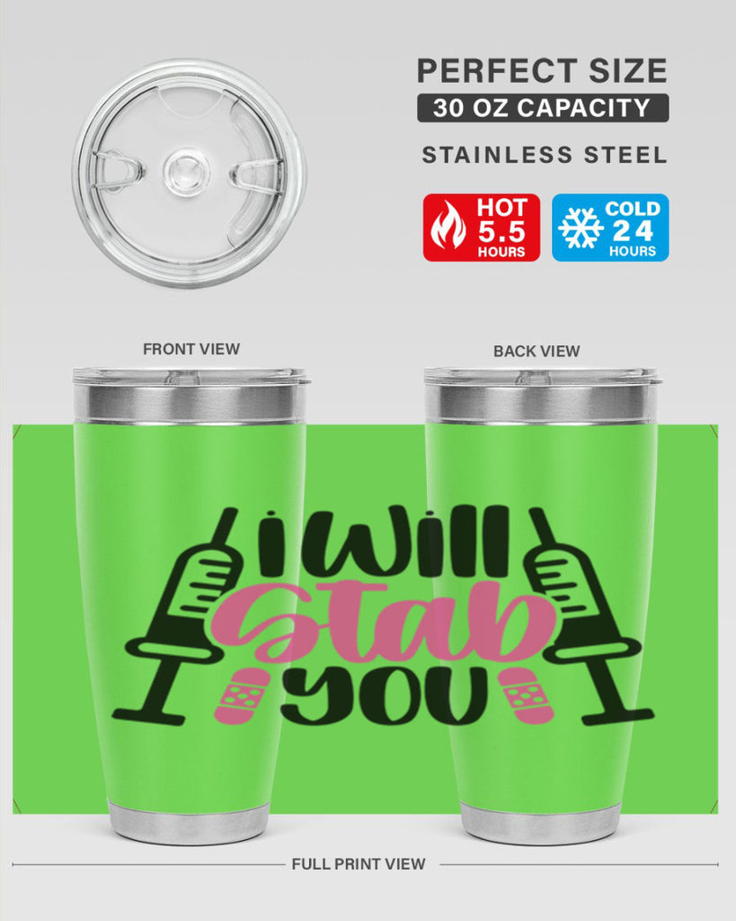 I Will Stab You Style Style 163#- nurse- tumbler
