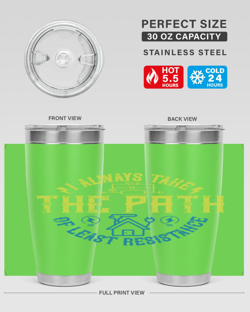 I always take the path of lest resistance Style 39#- electrician- tumbler