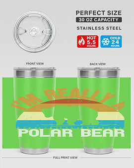 I'm Really A Polar Bear 38#- Bears- Tumbler