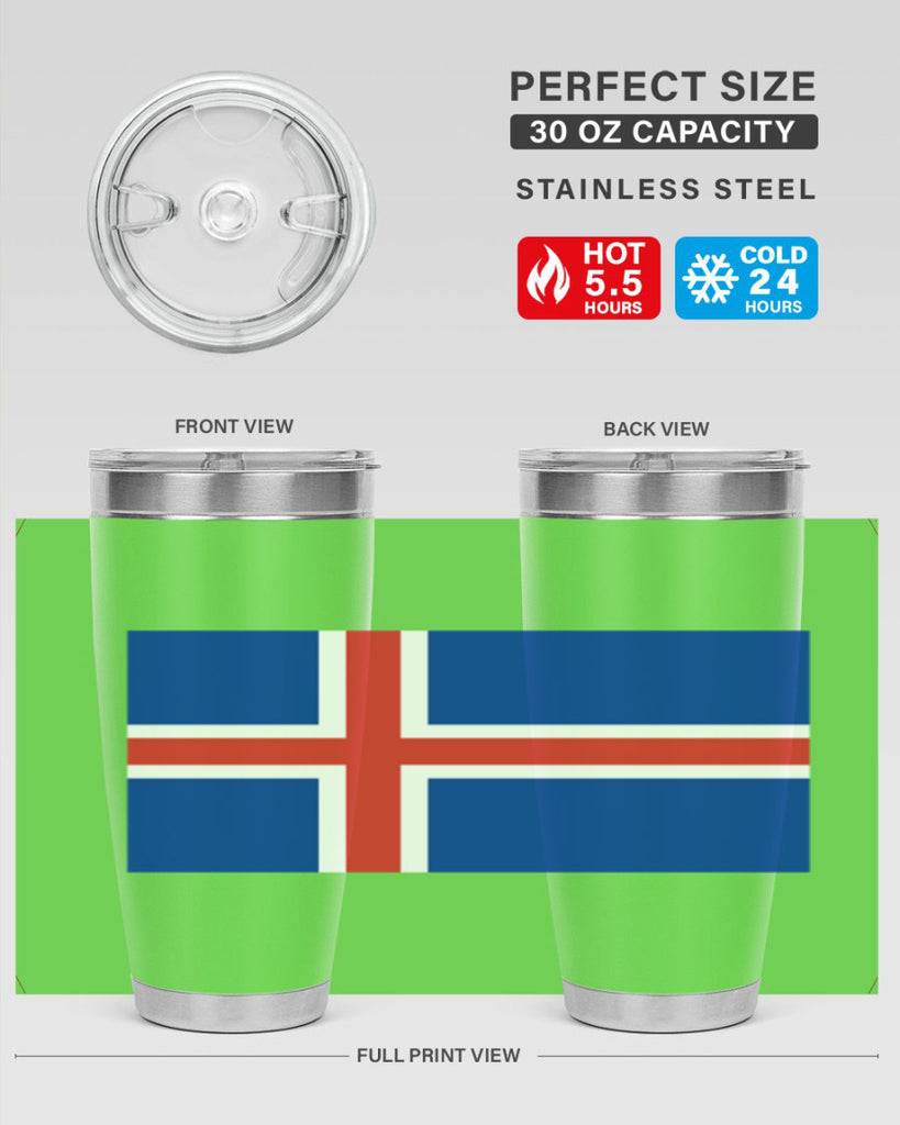 Iceland 122#- world flags- Tumbler