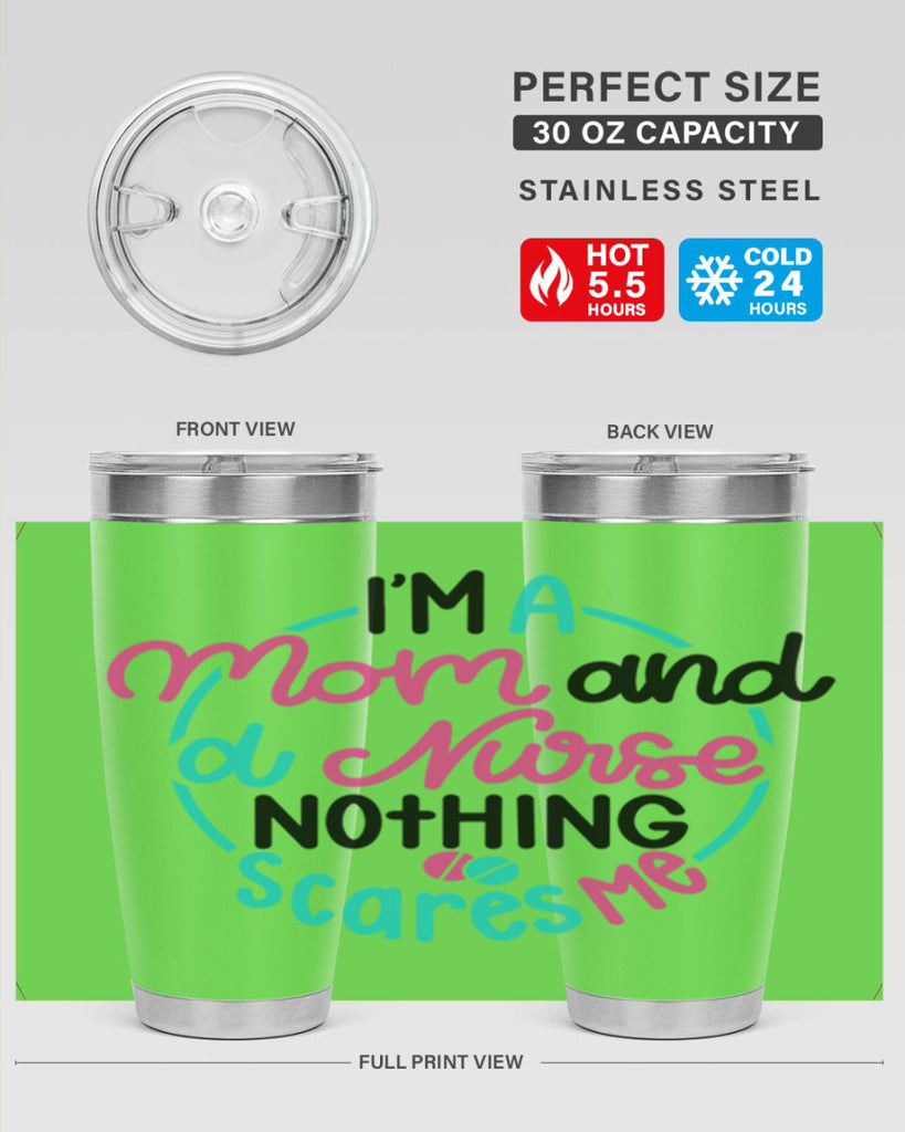 Im A Mom And A Nurse Nothing Style Style 158#- nurse- tumbler