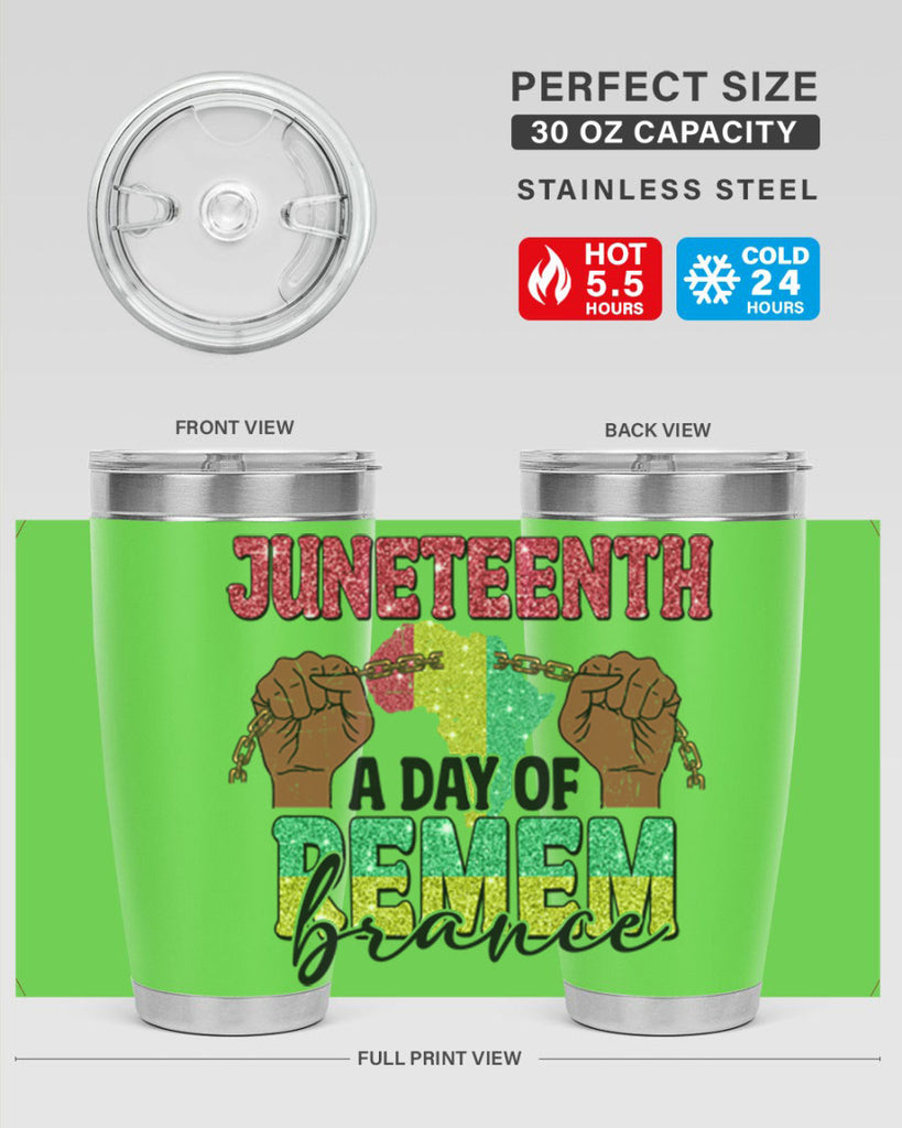 Juneteenth A Day Of Remembrance Png 9#- Juneteenth- tumbler