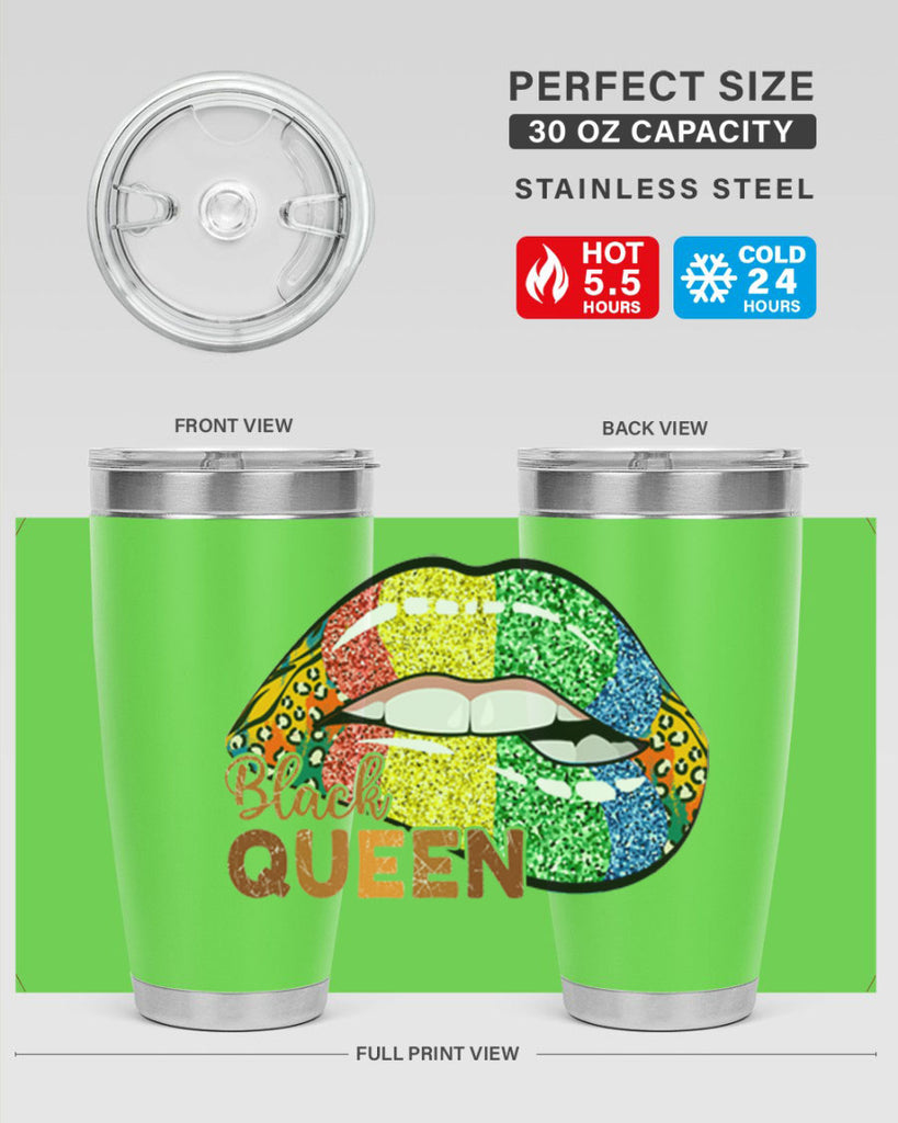Juneteenth Black Queen Sexy Lip Png 35#- Juneteenth- tumbler