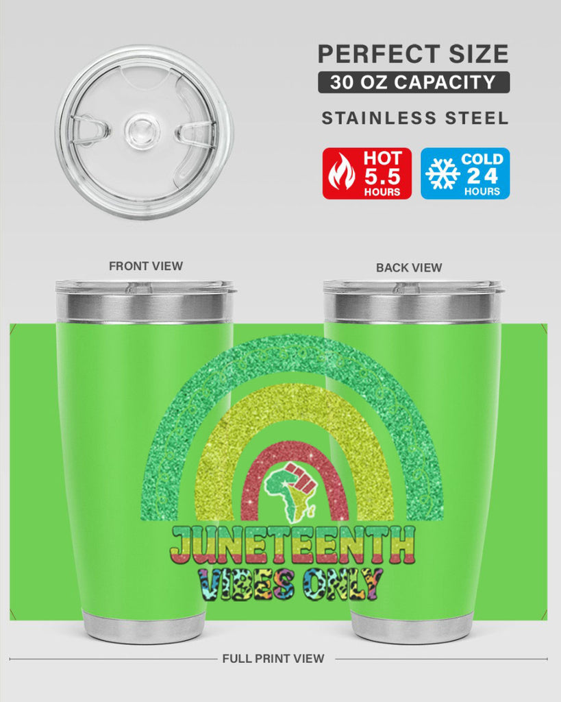 Juneteenth Vibes Only 5#- Juneteenth- tumbler