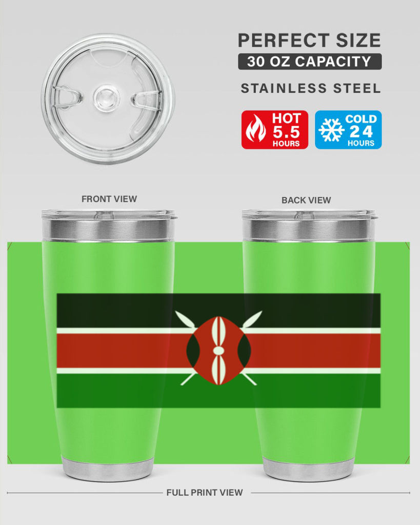 Kenya 110#- world flags- Tumbler