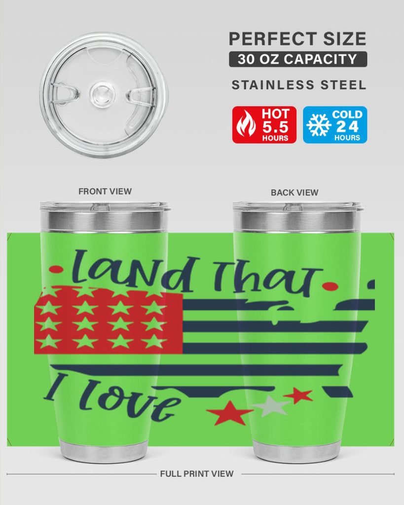 Land That I Love Style 158#- Fourt Of July- Tumbler