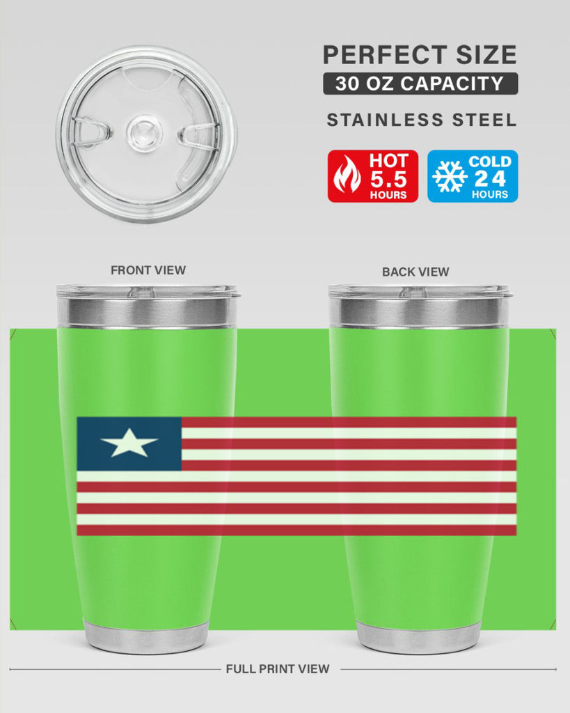 Liberia 101#- world flags- Tumbler
