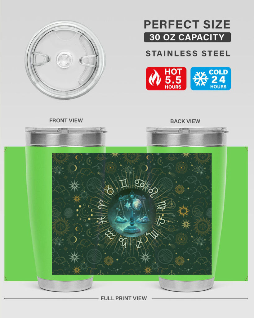 Libra Straight 317#- zodiac- Tumbler