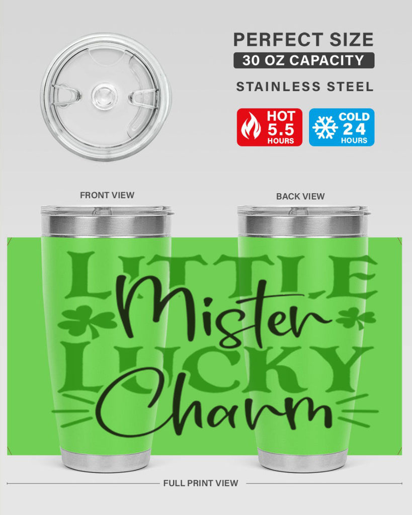 Little Mister Lucky Charm Style 153#- St Patricks Day- Tumbler