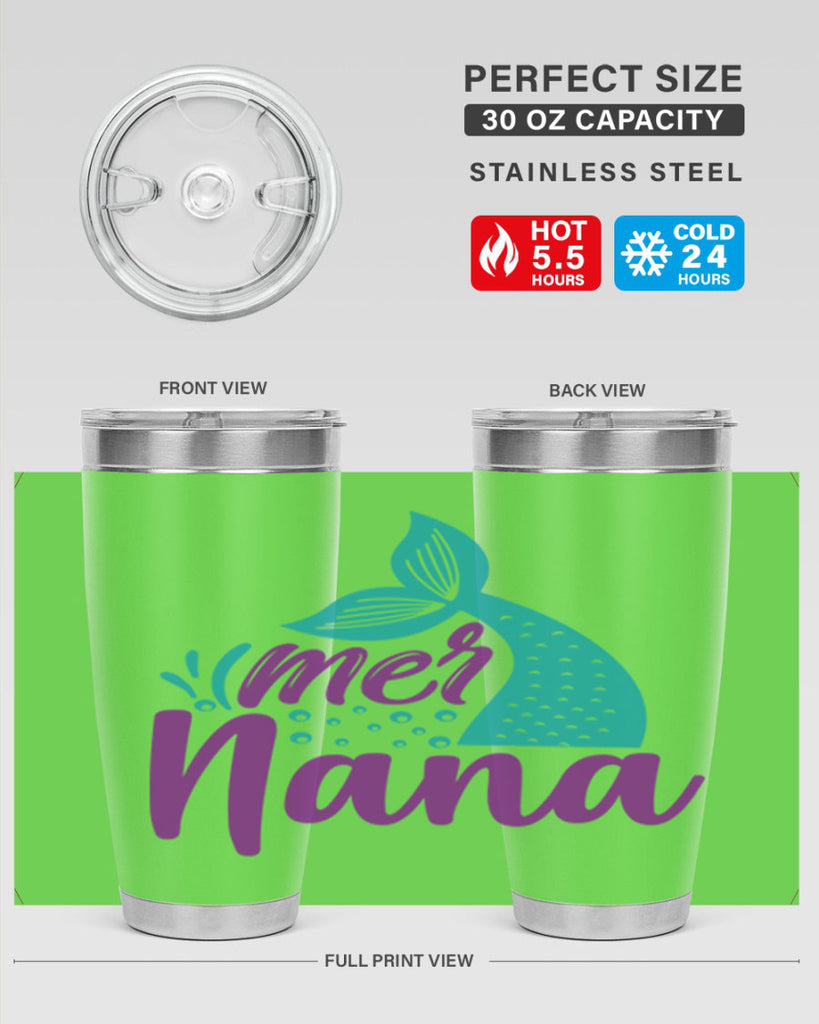 Mer Nana 343#- mermaid- Tumbler