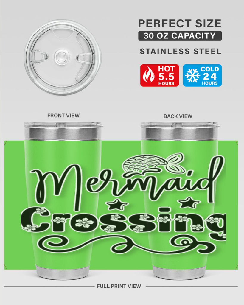 Mermaid Crossing 400#- mermaid- Tumbler