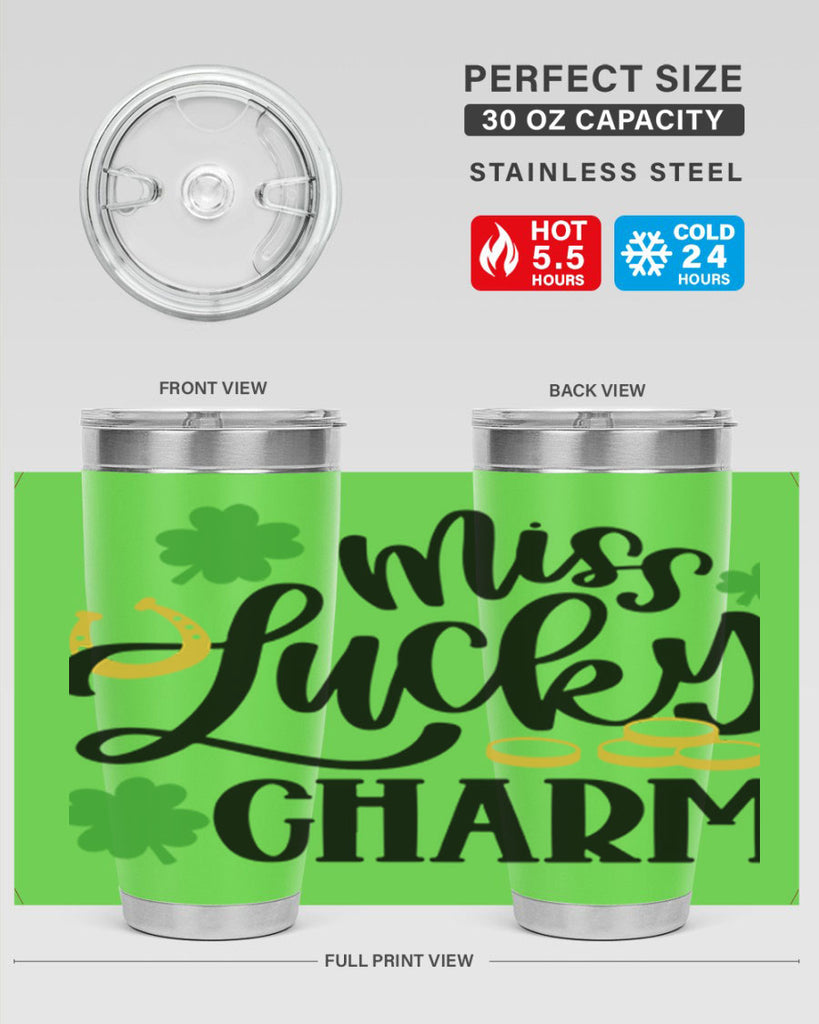 Miss Lucky Charm Style 47#- St Patricks Day- Tumbler