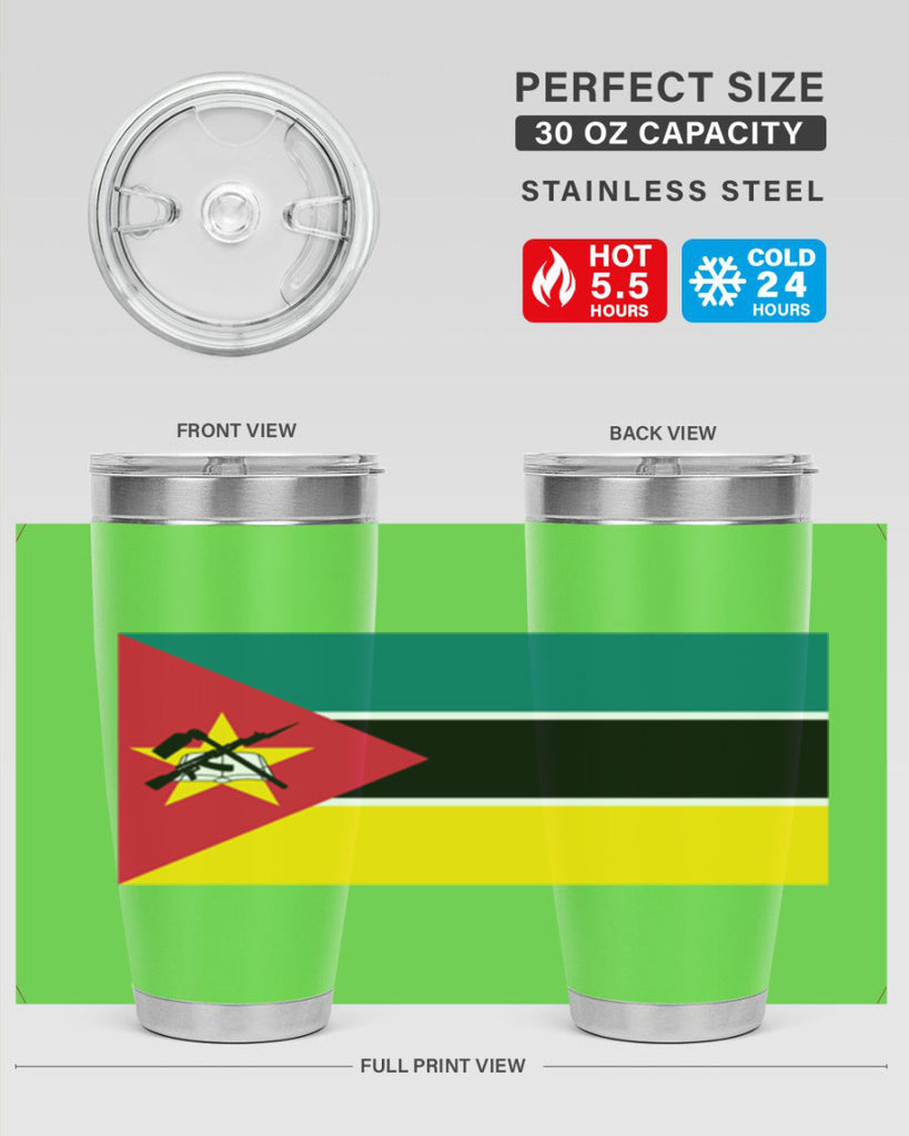 Mozambique 80#- world flags- Tumbler