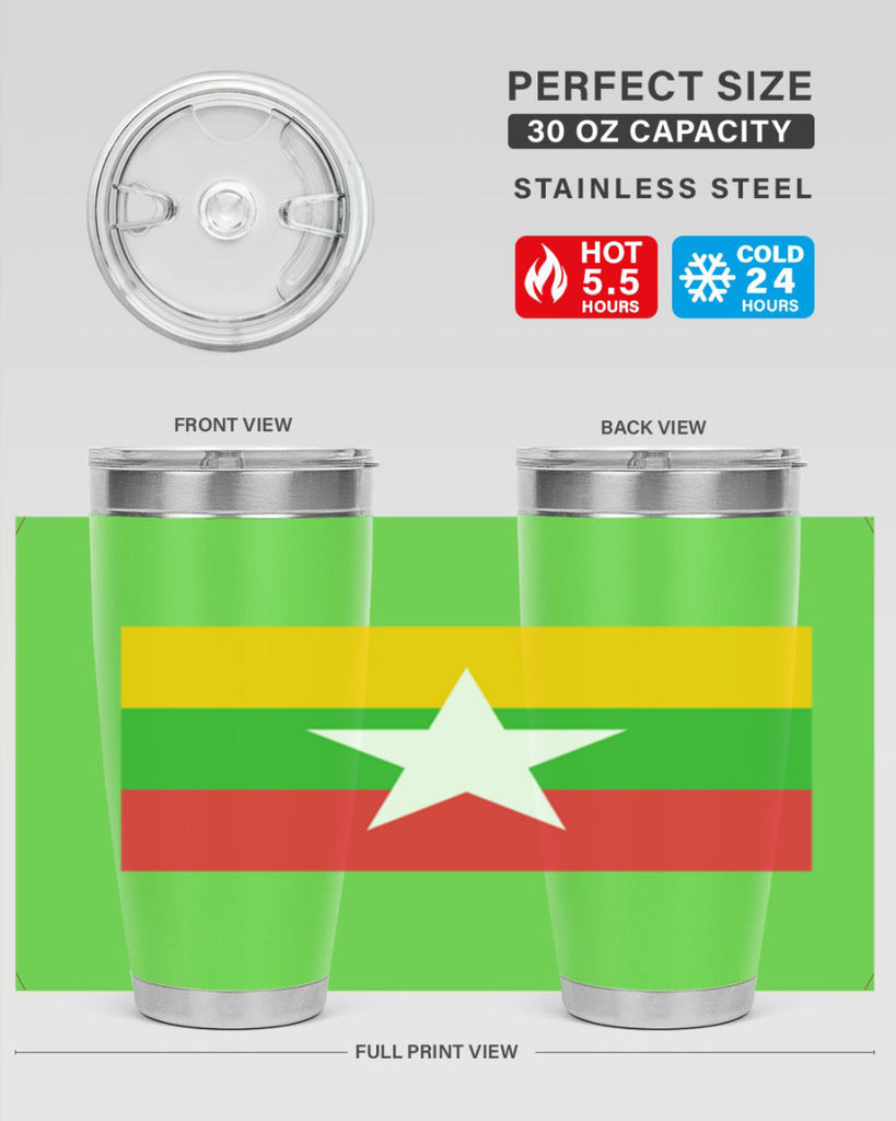 Myanmar 79#- world flags- Tumbler