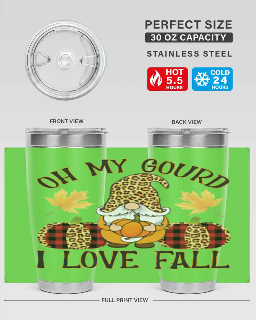 Oh My Gourd I Love Fall 456#- fall- Tumbler