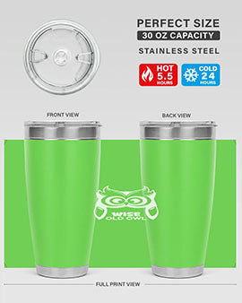 Owl Lover Wise Old Owl A TurtleRabbit 13#- owl- Tumblers