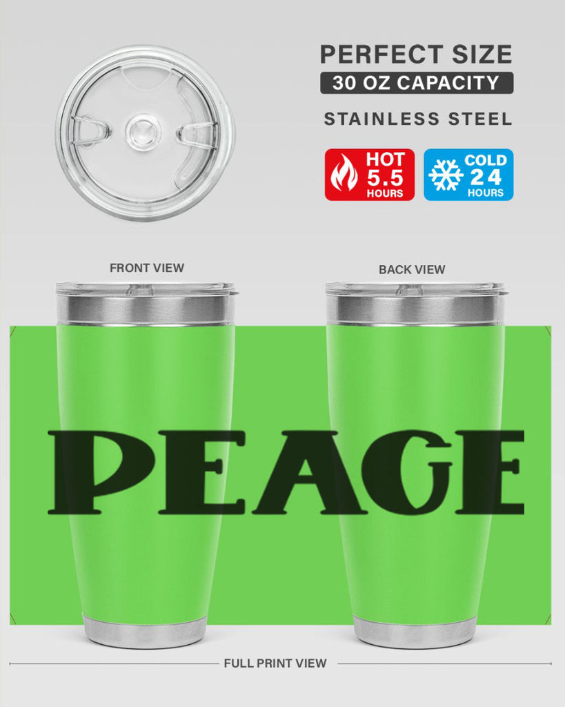 Peace Style 40#- St Patricks Day- Tumbler