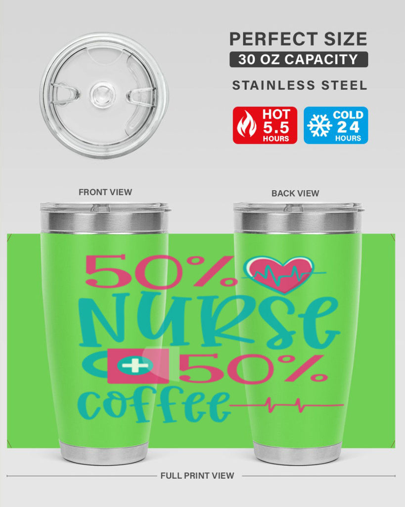 Percent Nurse Percent Coffee Style 395#- nurse- tumbler