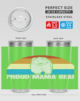 Proud mama bear 26#- Bears- Tumbler