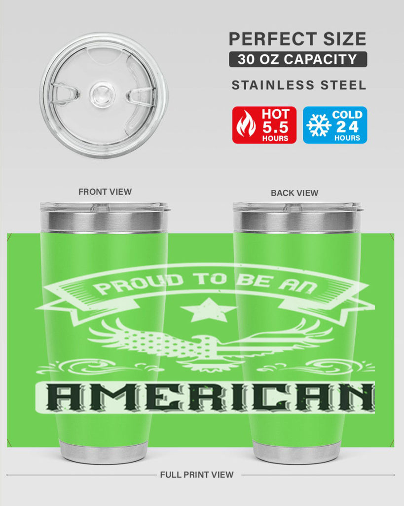 Proud to be an American Style 189#- Fourt Of July- Tumbler