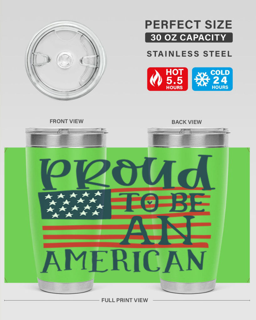 Proud to be an american Style 5#- Fourt Of July- Tumbler