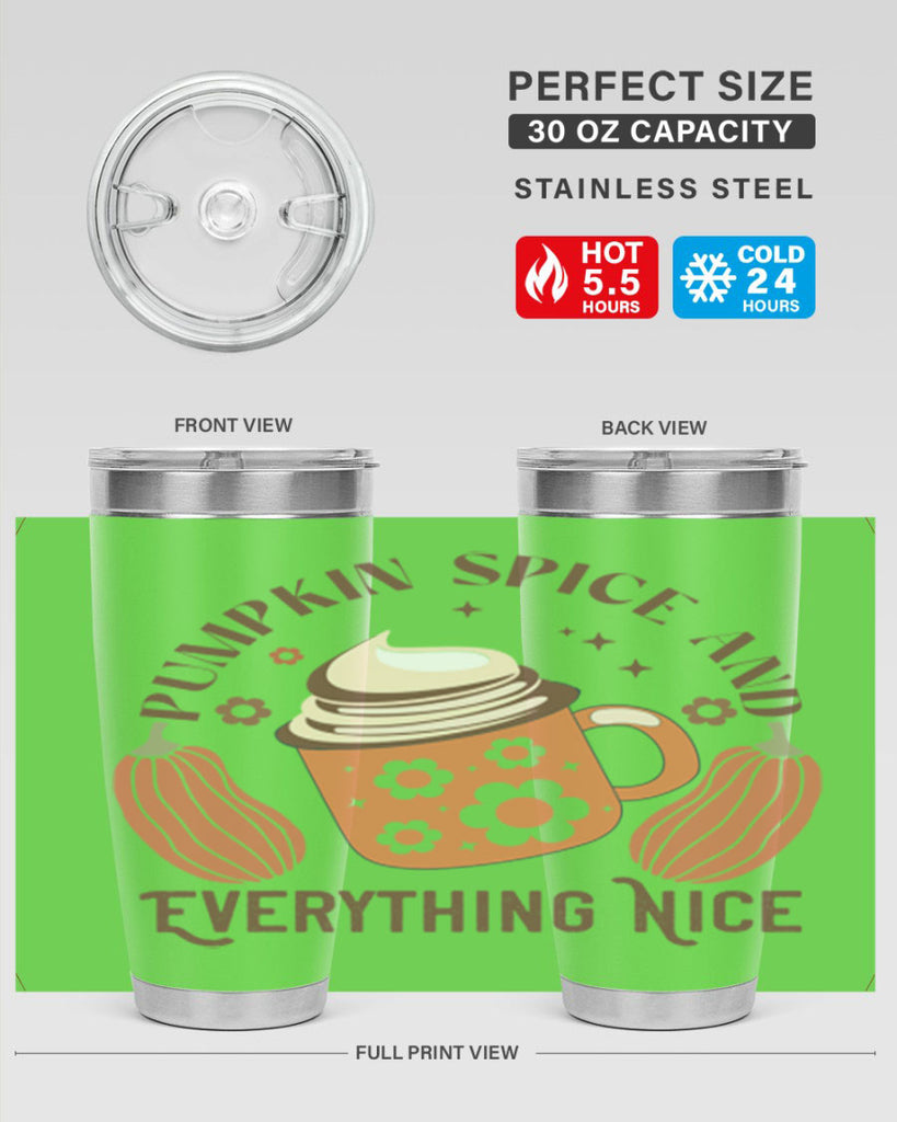 Pumpkin Spice And Everything Nice 539#- fall- Tumbler