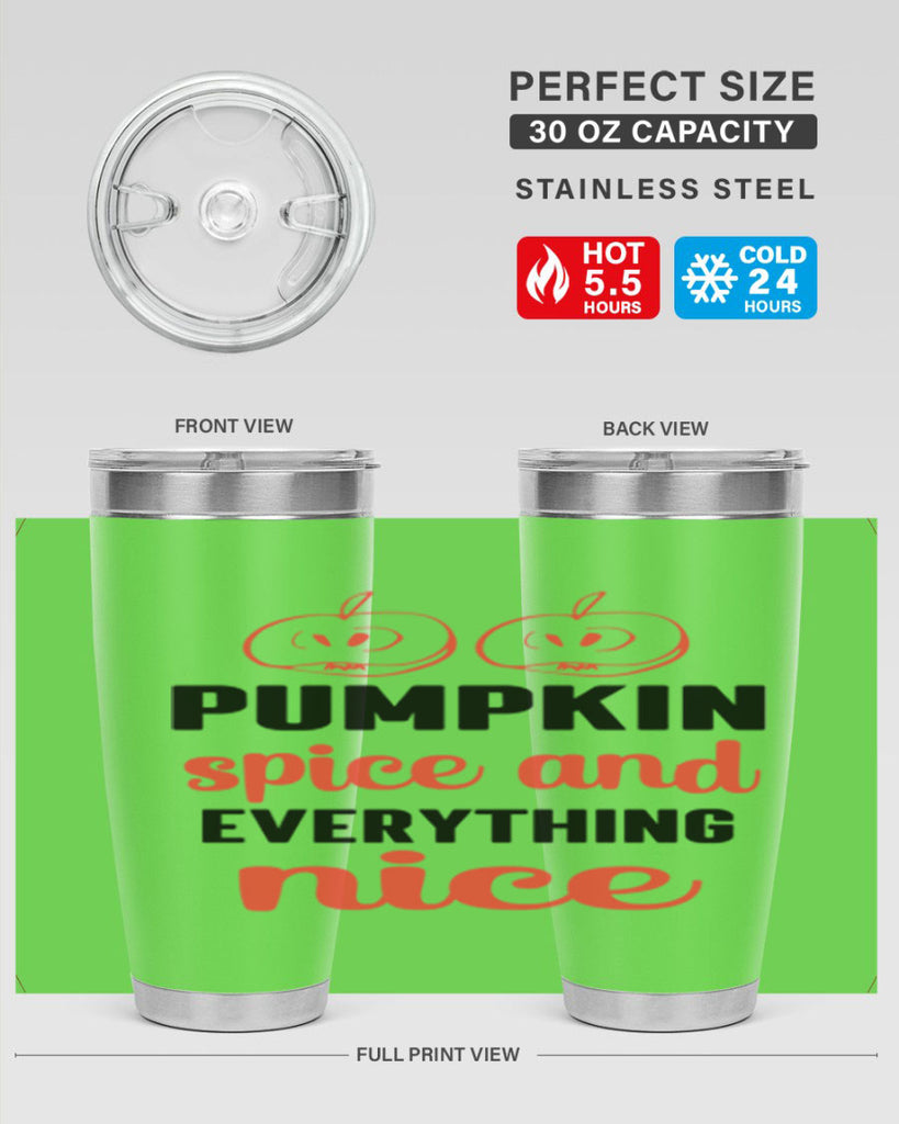 Pumpkin spice and everything nice 537#- fall- Tumbler