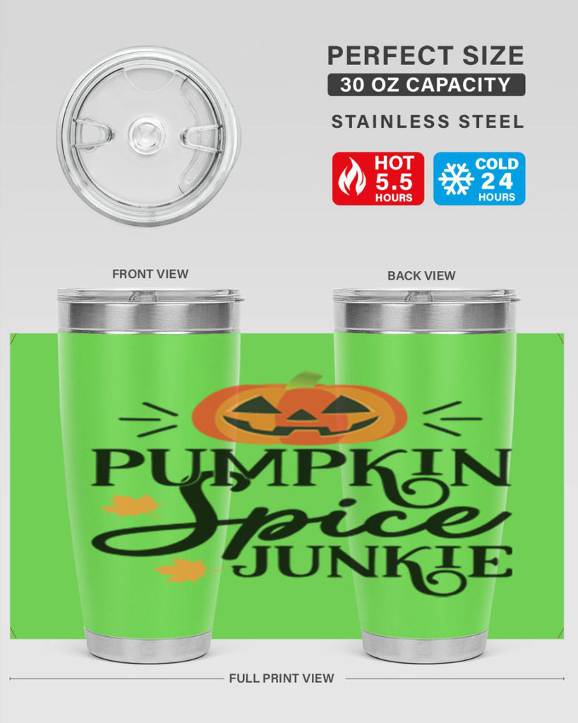 Pumpkinspicejunkie 568#- fall- Tumbler