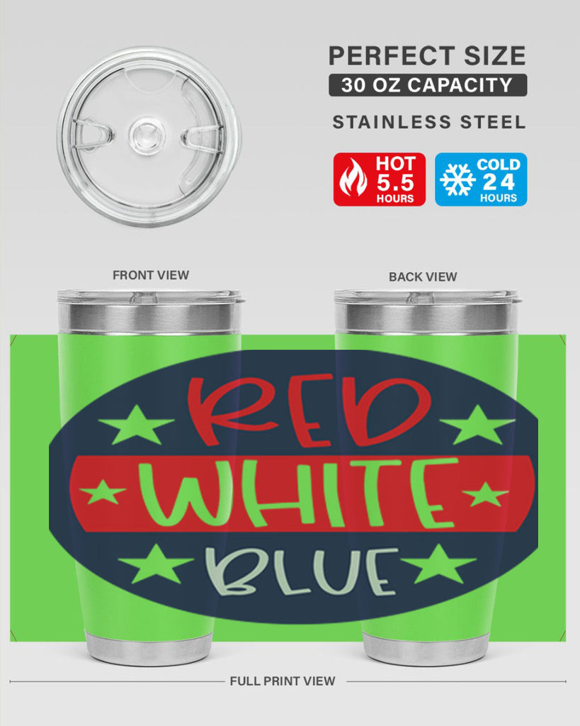 Red White Blue Style 170#- Fourt Of July- Tumbler
