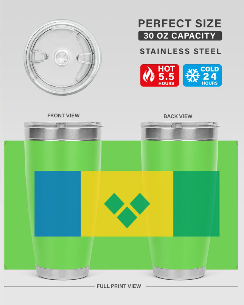 Saint Vincent and the Grenadines 50#- world flags- Tumbler