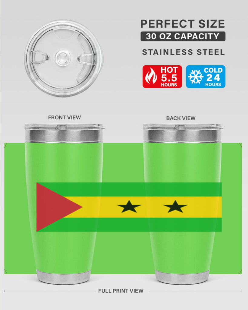 Sao Tome and Principe 47#- world flags- Tumbler
