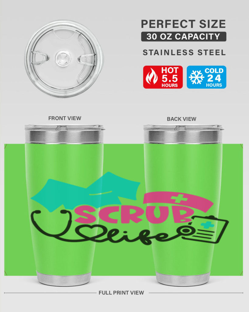 Scrub Life Style Style 47#- nurse- tumbler
