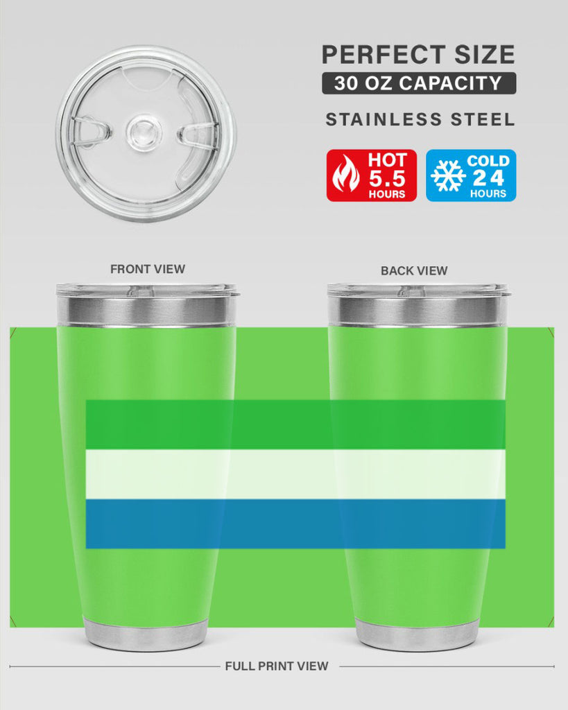 Sierra Leone 42#- world flags- Tumbler