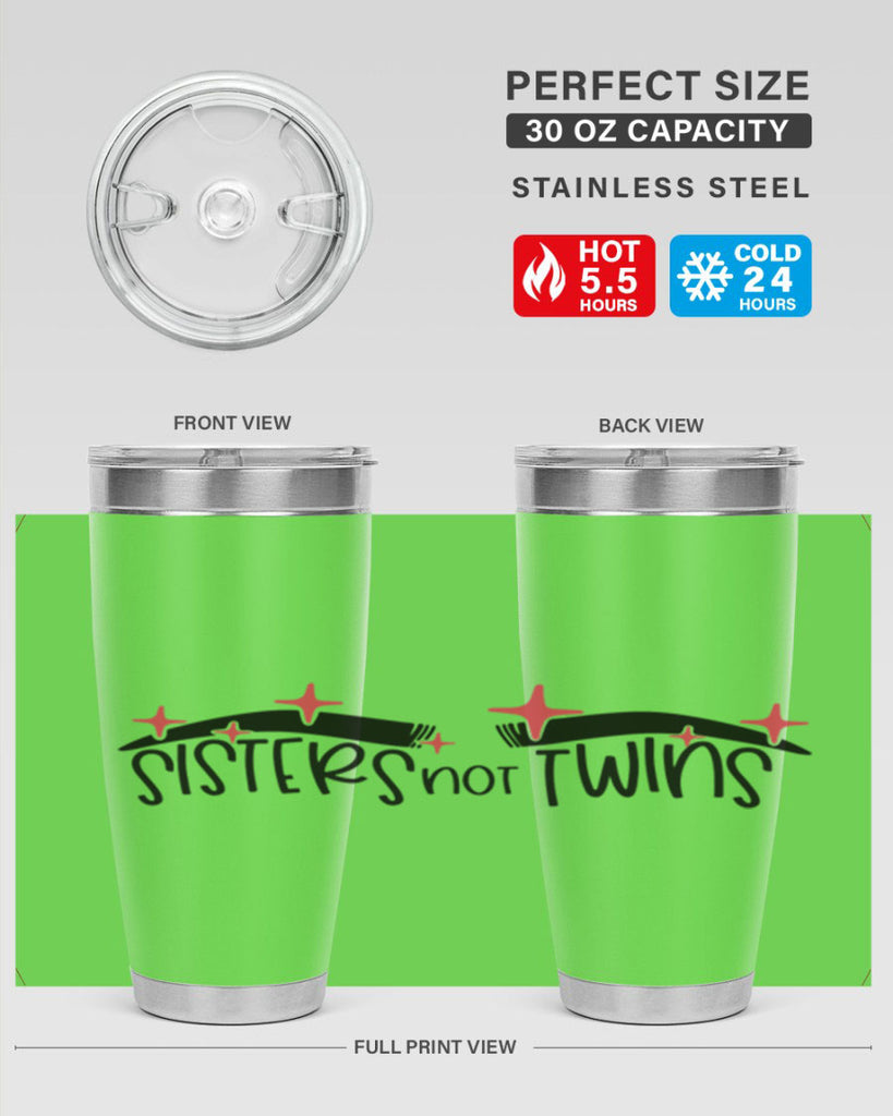 Sisters Not Twins Style 22#- make up- Tumbler