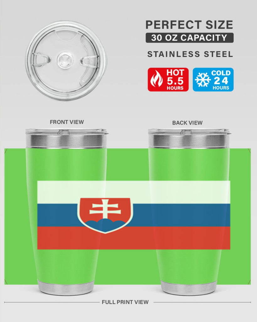 Slovakia 40#- world flags- Tumbler