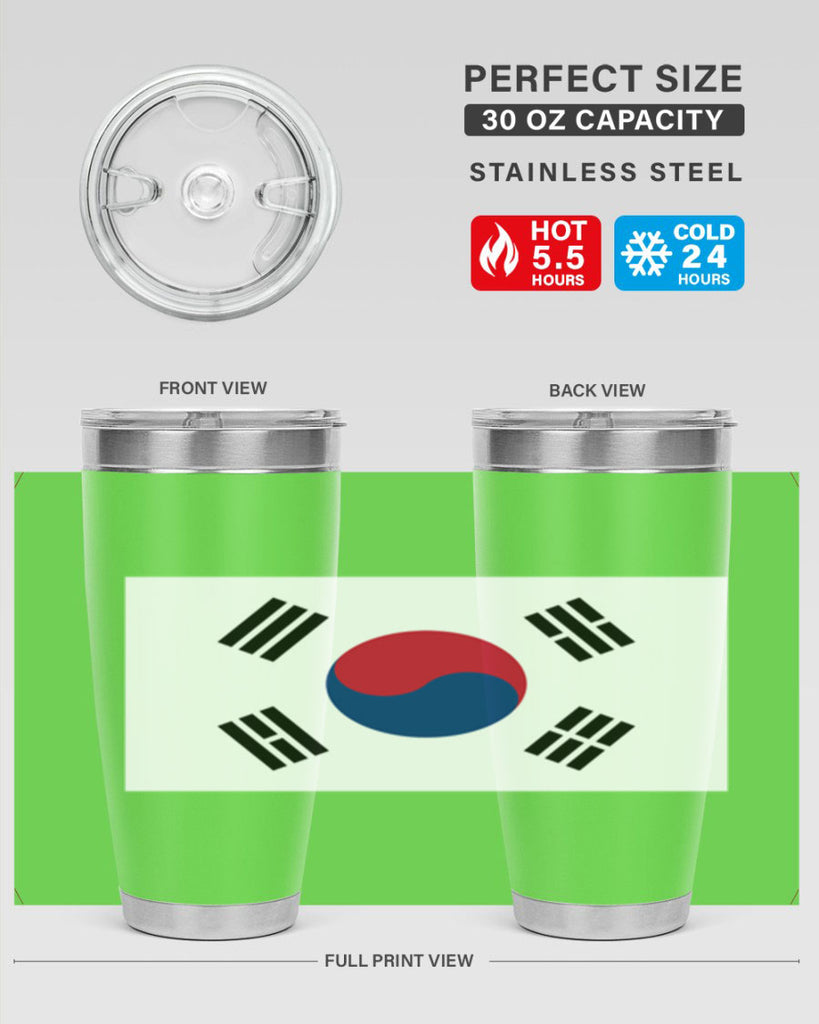 South Korea 35#- world flags- Tumbler