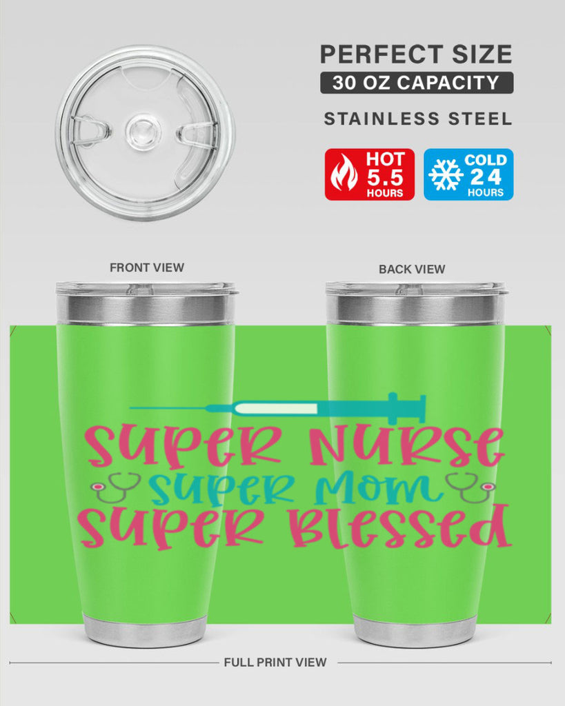 Super Nurse Super Mom Style Style 24#- nurse- tumbler