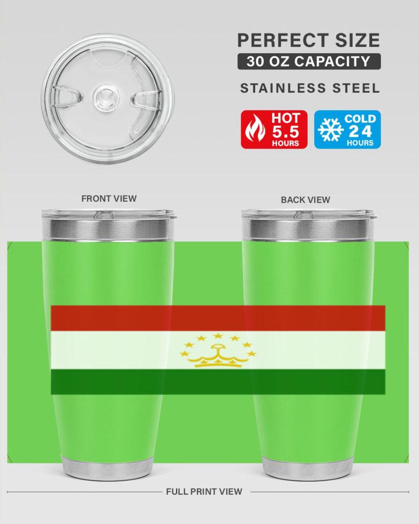 Tajikistan 25#- world flags- Tumbler