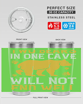 Two bears in one cave will not end well 39#- Bears- Tumbler