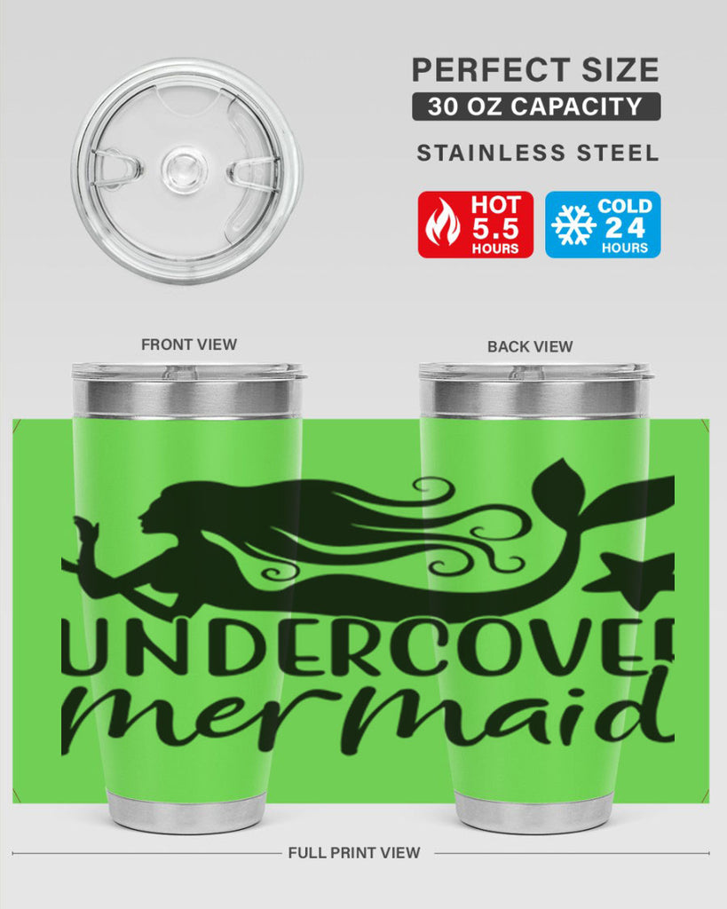 Undercover mermaid 657#- mermaid- Tumbler