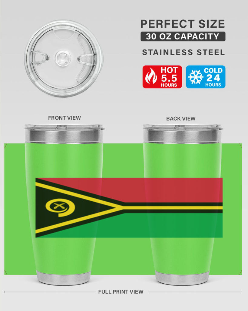 Vanuatu 7#- world flags- Tumbler