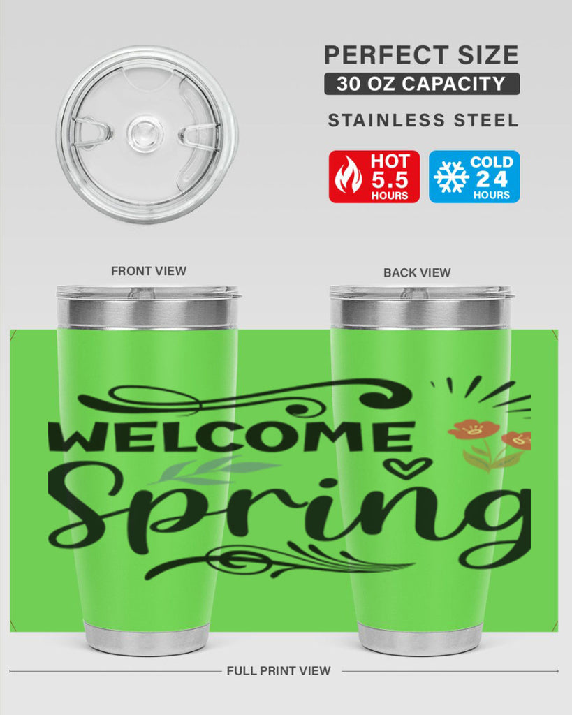 Welcome Spring  598#- spring- Tumbler