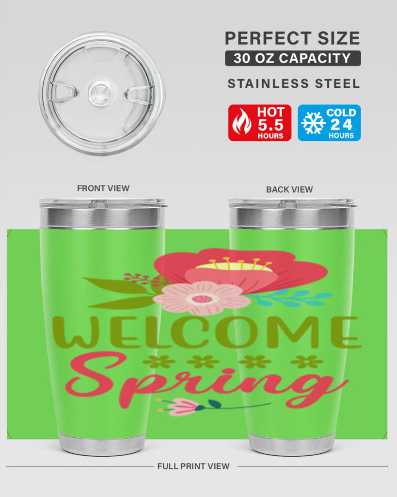 Welcome Spring 582#- spring- Tumbler